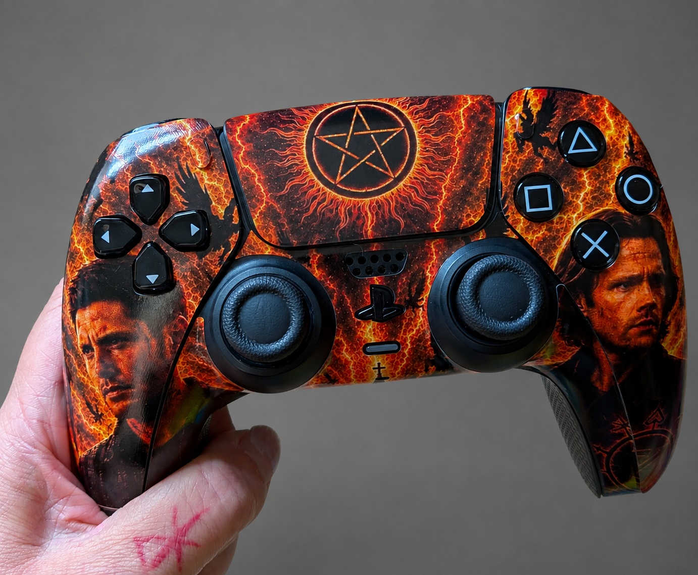 Fire Edition custom PS5 controller
